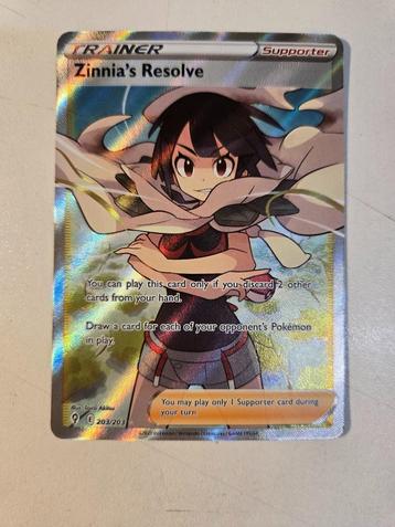 Pokémon Zinnia’s Resolve 203/203 – Full Art Secret Rare – Mi beschikbaar voor biedingen