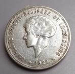 Luxembourg 10 francs 1929 argent top qualité, Enlèvement ou Envoi