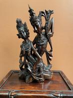 Ramayana beeld van RAMA & SITA - houtsnijwerk uit Bali, Ophalen of Verzenden