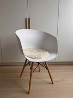 Set van 6 witte eetkamerstoelen, Huis en Inrichting, Stoelen, Gebruikt, Wit, Scandinavisch, Vijf, Zes of meer stoelen