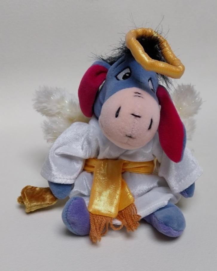 Vintage "Choir Angel Eeyore" bean bag knuffel, Verzamelen, Disney, Gebruikt, Knuffel, Winnie de Poeh of vrienden, Ophalen of Verzenden
