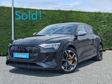 Audi Q8 e-tron !verkocht! e-tron - 2x s-line - opendak -, Cuir, Euro 6, Entreprise, 5 portes