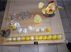 paasdecoratie knuffels: 3 konijnen 1 eend - 1-3€/st 15€/lot, Ophalen of Verzenden, Gebruikt