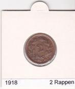 Suisse 2 rappes 1918, Timbres & Monnaies, Monnaies | Europe | Monnaies non-euro, Enlèvement ou Envoi, Monnaie en vrac