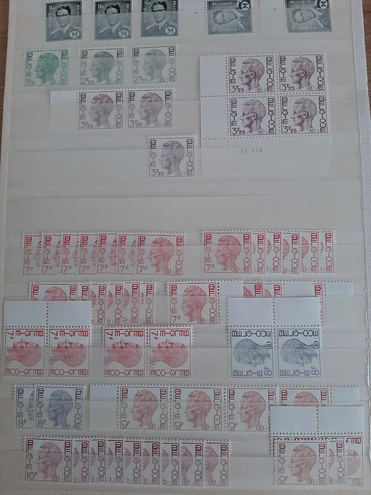 Koning Boudewijn I met (B) en (M) postfris. postprijs -50%, Postzegels en Munten, Postzegels | Europa | België, Postfris, Orginele gom