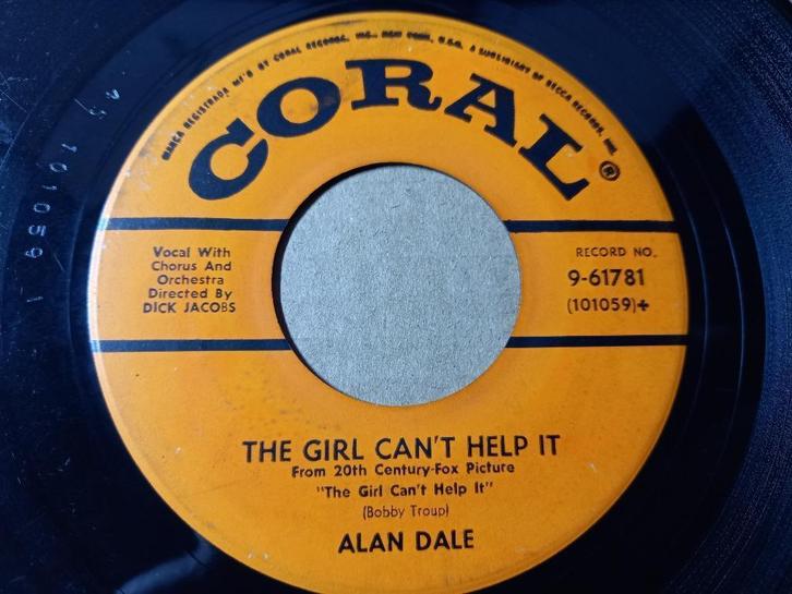 Alan Dale ‎– The Girl Can't Help It / Lonesome Road '7, Cd's en Dvd's, Vinyl Singles, Gebruikt, Single, Pop, 7 inch, Ophalen of Verzenden
