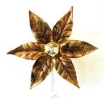 Vintage wandlamp Willy Daro brutalist lamp messing Regency, Huis en Inrichting, Ophalen of Verzenden, Gebruikt, Vintage Brutalist Hollywood Regency Art Deco design Willy Daro