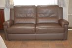 Lederen sofa - breede tweezit, Ophalen, Gebruikt, Driepersoons, Leer