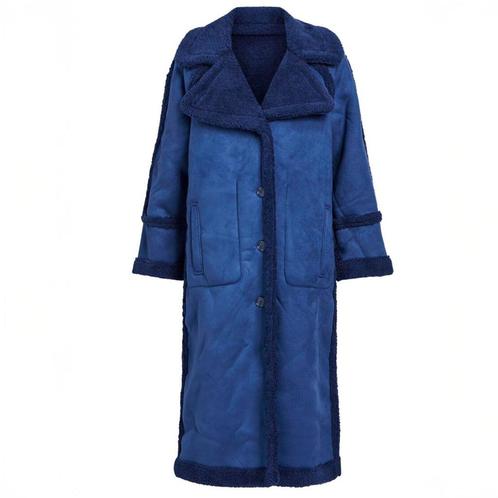Dames winterjas Object, Kleding | Dames, Jassen | Winter, Zo goed als nieuw, Maat 38/40 (M), Blauw, Ophalen of Verzenden