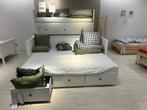 Bed IKEA HEMNES met bedlade inclusief 2 matrassen, Huis en Inrichting, Slaapkamer | Bedden, Ophalen, Gebruikt, 210 cm, Steigerhout