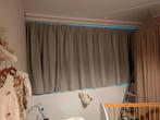Verduisterende gordijnen, Huis en Inrichting, Stoffering | Gordijnen en Lamellen, Ophalen, Beige, Zo goed als nieuw, 200 cm of meer