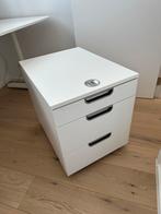 Caisson à tiroirs sur roulettes, blanc Ikea Galant avec code, Huis en Inrichting, Kasten | Ladekasten, Zo goed als nieuw