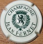 Capsule Champagne Jean PERNET crème & vert nr 02, France, Champagne, Enlèvement ou Envoi, Neuf
