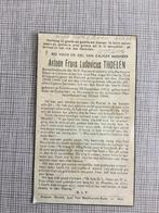 Oorlogsslachtoffer Thoelen Turnhout gefusilleerd 1944 WOII, Verzamelen, Bidprentjes en Rouwkaarten, Ophalen of Verzenden, Bidprentje
