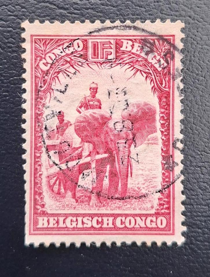 Postzegel Belgisch Congo OBP 176, Postzegels en Munten, Postzegels | Europa | België, Gestempeld, Gestempeld, Ophalen of Verzenden