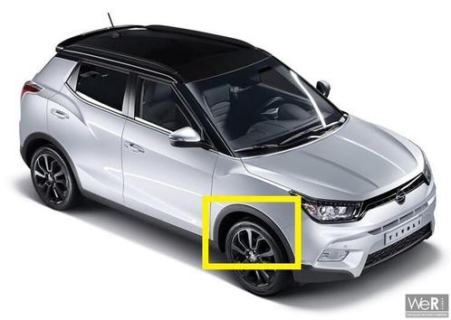 Wielrand rechtsvoor SsangYong Tivoli of XLV 2015 - 2019. 795, Auto-onderdelen, Carrosserie, Spatbord, Ssangyong, Voor, Nieuw, Herkomst onderdeel bekend