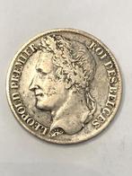 Munt zilver België 1 FR Leopold I jaartal 1838 zeldzaam !!, Zilver, Ophalen of Verzenden, Losse munt, Zilver