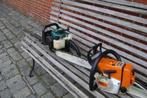 BENZINE HEGGESCHAAR + KETTINGZAAG STIHL, Tuin en Terras, Ophalen, Gebruikt, Benzine