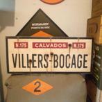 MILITARIA : Panneau secteur Normandie D.DAY : VILLERS BOCAGE, Envoi