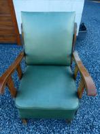 Oude fauteuil om te ontspannen! ! Kleur groen, Ophalen, Hout