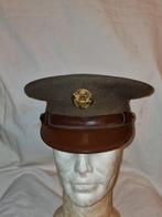 WWII US Enlisted men visor cap, Verzamelen, Militaria | Tweede Wereldoorlog, Ophalen of Verzenden, Landmacht, Helm of Baret