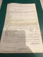 Lettre originale : « Guerre 1914 : » du baron Zillebeke, Enlèvement ou Envoi