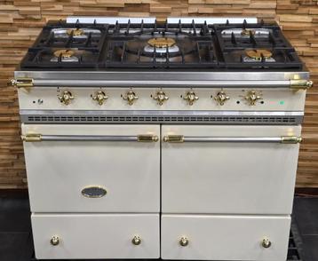 🔥Luxe Fornuis Lacanche 100 cm crème & messing 2 ovens  beschikbaar voor biedingen