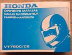 Manuel d'origine de la Honda VT750C/C2 (NL/EN/FR/DE), Enlèvement ou Envoi, Honda
