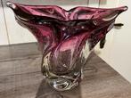 Vaas Doyen Burgundy vintage handgemaakt rond 1950 H 26 x B31, Antiek en Kunst, Ophalen