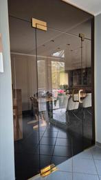 Gefumeerde glazen binnendeur met kader, Ophalen, Binnendeur, 120 cm of meer, 215 cm of meer