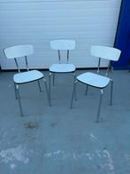 Retro stoelen 3 stuks, Huis en Inrichting, Stoelen, Ophalen, Overige materialen, Gebruikt, Drie