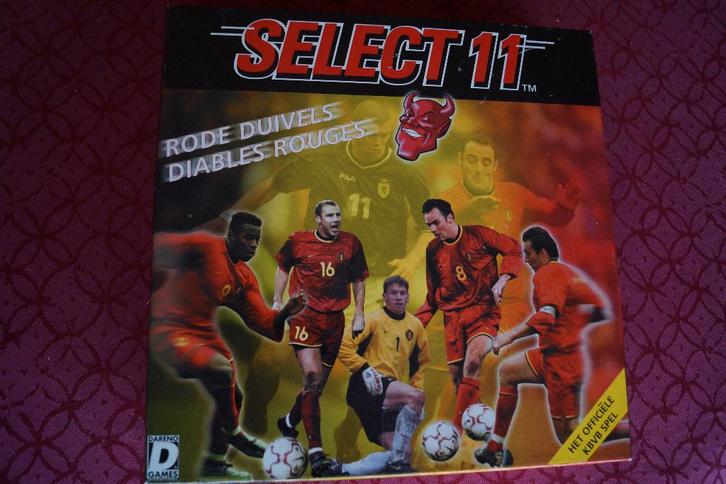 Select 11 - spel - Rode Duivels - 2001, Hobby en Vrije tijd, Gezelschapsspellen | Bordspellen, Zo goed als nieuw, Een of twee spelers