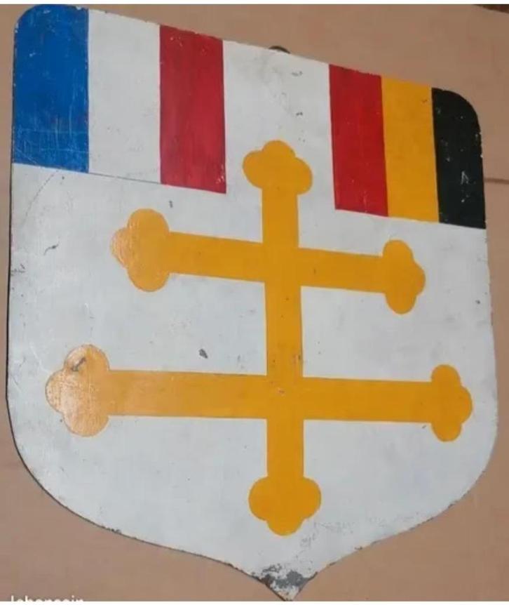 Frankrijk 40 België militaire ijzeren bord uit de Tweede Wer, Verzamelen, Militaria | Tweede Wereldoorlog, Luchtmacht, Verzenden
