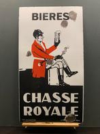 Emaille reclamebord CHASSE ROYALE 1934, Ophalen, Gebruikt, Reclamebord