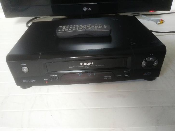 Philips VR-485 Turbo Drive video recorder, Audio, Tv en Foto, Videospelers, Gebruikt, VHS-speler of -recorder, Ophalen of Verzenden