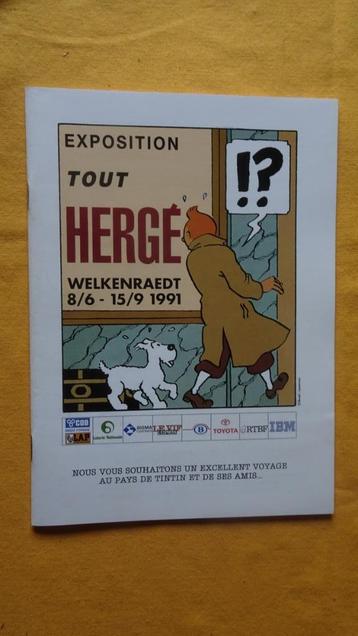 Programme exposition "Tout Hergé" Welkenraedt 1991 - Tintin