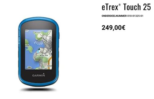 Garmin eTrex Touch 25, Sport en Fitness, Bergsport en Wandelen, Zo goed als nieuw, Navigatie of Gps, Ophalen