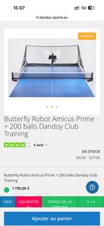 Butterfly Amicus prime taffeltennis robot, Sport en Fitness, Tafeltennis, Ophalen, Zo goed als nieuw
