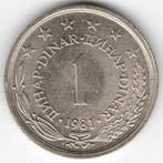 Yougoslavie : 1 Dinar 1981 KM#59 Ref 13350, Timbres & Monnaies, Enlèvement ou Envoi, Monnaie en vrac, Yougoslavie