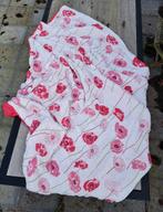 Damart lichtgewicht kleine bedsprei met motief klaprozen, Huis en Inrichting, Gebruikt, Tweepersoons, Ophalen of Verzenden, Deken of Dekbed