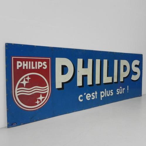Philips reclamebord 1 x 3 m, jaren 60, Verzamelen, Merken en Reclamevoorwerpen, Reclamebord, Verzenden