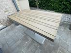 table de jardin metal polywood exterieur, Ophalen, Hout