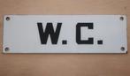 Oud emaille bordje WC, Ophalen of Verzenden, Zo goed als nieuw