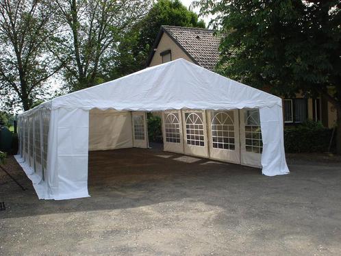 Dakzeil 6x6mtr PVC laminaat wit, Tuin en Terras, Partytenten, Zo goed als nieuw, Ophalen