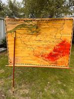 Oude landkaart België Reliëf-wateren, Boeken, Atlassen en Landkaarten, Landkaart, Van In, 1800 tot 2000, België