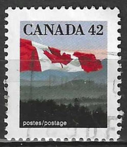 Canada 1991 - Yvert 1222 - Nationale Canadese vlag (ST), Timbres & Monnaies, Timbres | Amérique, Affranchi, Envoi