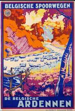 1927 - van den Bergh - Originele poster Belgische Spoorwegen, Verzamelen, Deurposter of groter, Ophalen of Verzenden, Overige onderwerpen