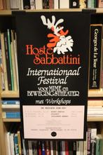 **Hoste Sabbattini** **Internationaal Festival** 1980 poster, Ophalen of Verzenden