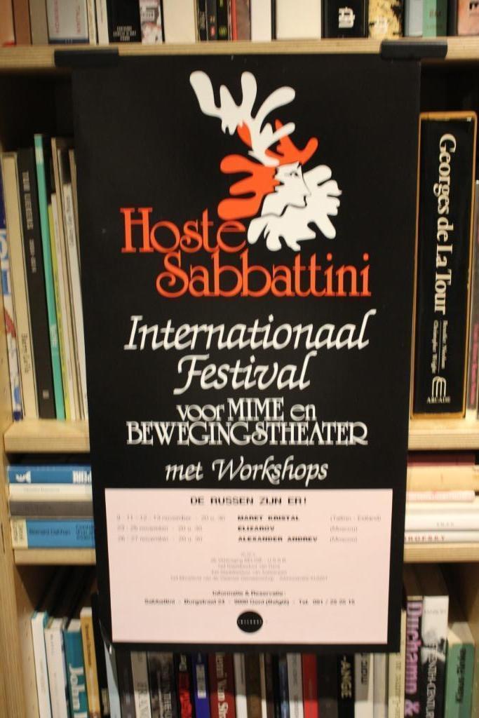 **Hoste Sabbattini** **Internationaal Festival** 1980 poster, Verzamelen, Posters, Ophalen of Verzenden