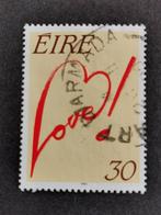 Irlande 1990 - Saint Valentin - coeur - amour, Irlande, Affranchi, Enlèvement ou Envoi